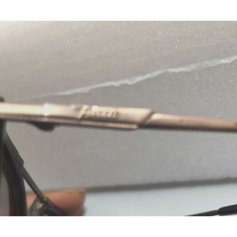 FOSSIL Jetstream CS1002BLK Women SUNGLASSES UV 54-19-145 Double Brow Cat Eye